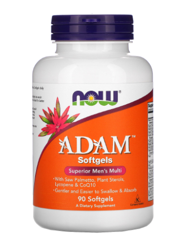 NOW ADAM Men's Multivitamin, 90 softgels
