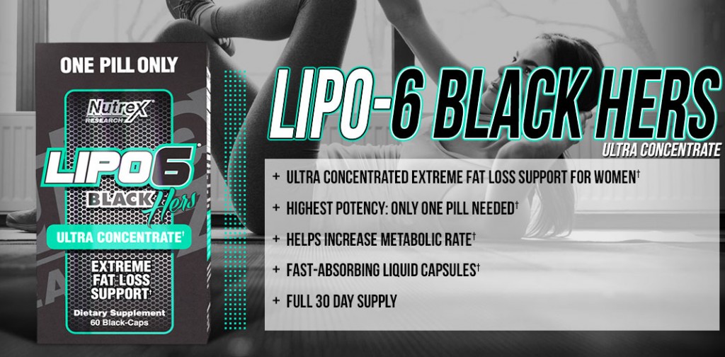Lipo 6 Black Hers ultra concentrate - эффективная жиросжигающая формула для женщин