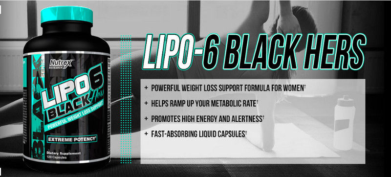 Lipo 6 Black Hers - жиросжигающий комплекс от Nutrex, обогащенный ценными витаминами и минералами