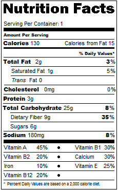 Пищевая ценность V-fit Seven Rice Пищевая ценность V-fit Seven Rice