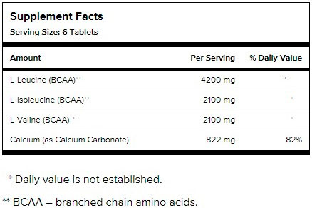 Пищевая ценность BCAA 8400 mg Maxler USA Пищевая ценность BCAA 8400 mg Maxler USA
