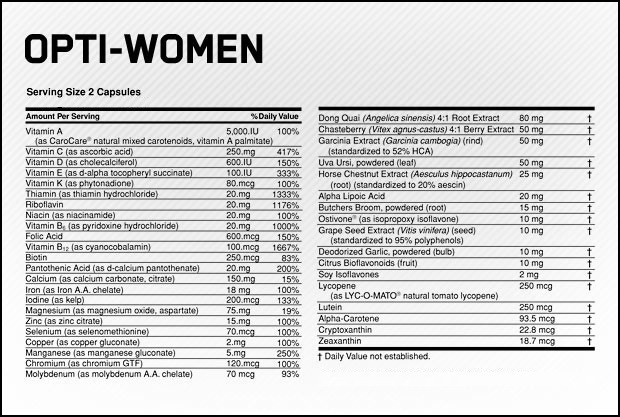 Витаминно-минеральный комплекс для женщин Opti-Women Витаминно-минеральный комплекс для женщин Opti-Women