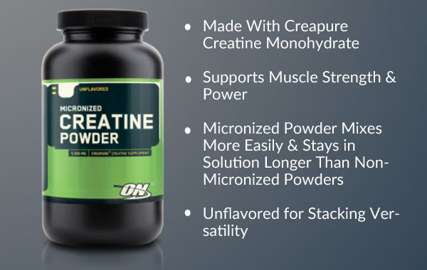 Основные характеристики Micronized Creatine Powder от Optimum Nutrition