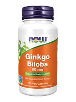 NOW Ginkgo Biloba 60 mg, 120 vcaps