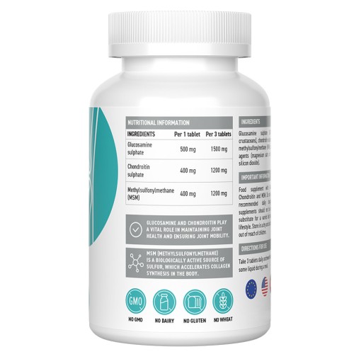 Ultrasupps Glucosamine Chondroitin MSM 60 таблеток фото 2