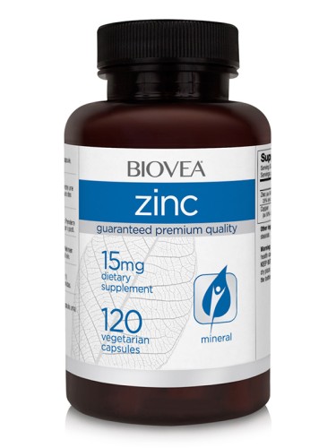 Biovea Zinc 15 mg, 100 vegetarian capsules