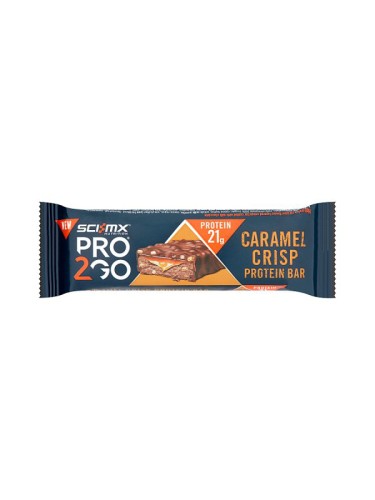 SCI-MX PRO 2GO Caramel Crisp Bar, 65 g