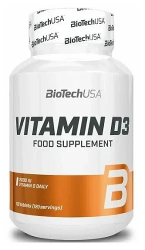 BioTech Vitamin D3 2000 IU 120 таблеток