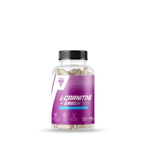Trec L-CARNITINE + GREEN TEA / L-карнитин, экстракт зеленого чая 180 капсул