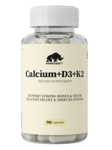 Prime Kraft Calcium+D3+K2 90 капсул