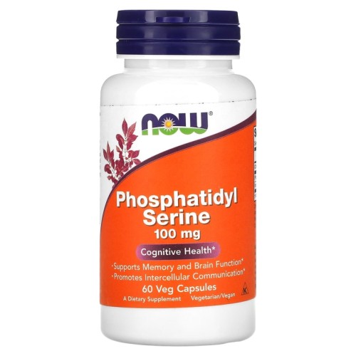 NOW PHOSPHATIDYL SERINE 100mg 60 растительных капсул