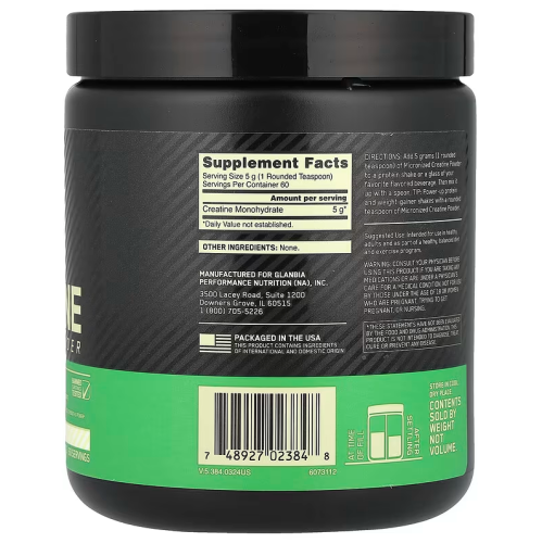 ON Micronized Creatine Powder / Креатин моногидрат 300 гр фото 2