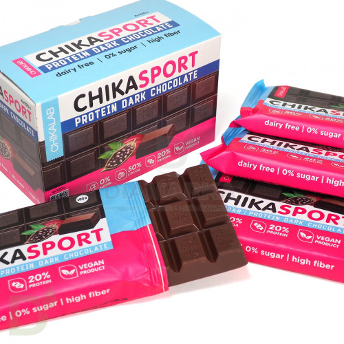 Chikalab ChikaSport шоколад темный, 100 гр.