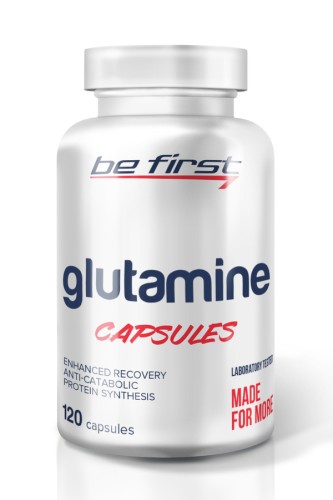 Be First Glutamine Capsules, 120 caps