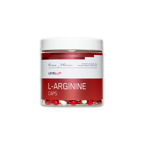 LevelUp L-Arginine, 240 капс., распродажа