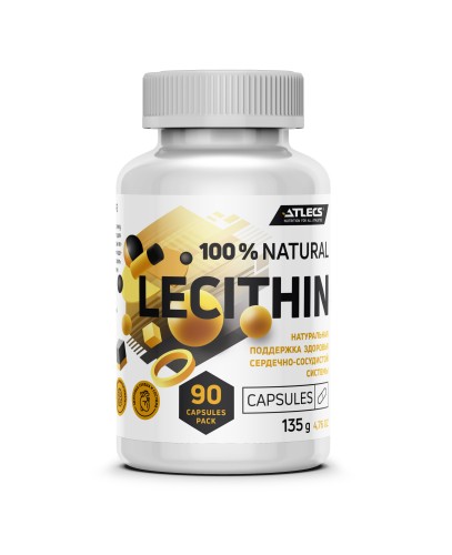 Atlecs Lecithin / Лецитин подсолнечный 90 капсул