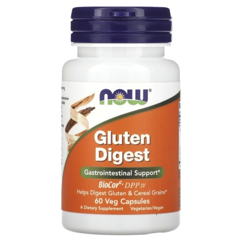 NOW GLUTEN DIGEST ENZYMES 60 растительных капсул