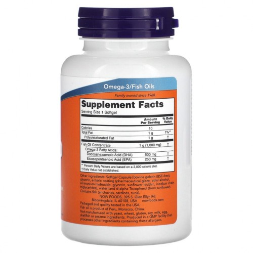 NOW DHA- 500mg 90 софтгелей фото 2