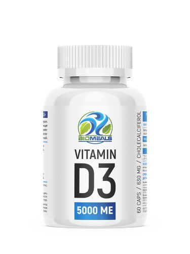 Biomeals Vitamin D3 5000 ME, 60 caps