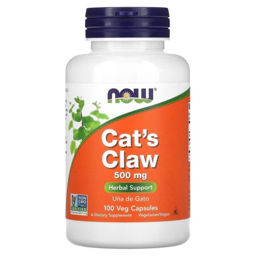NOW CAT'S CLAW 500mg 100 растительных капсул