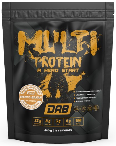 Производство DAB Multi protein 480 g манго банан