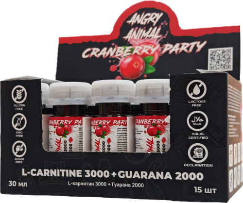 Angry Animal L-Car 3000 + Guarana 2000 30 мл