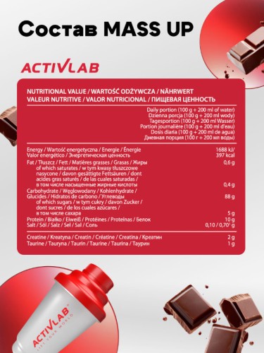 ActivLab MASS UP 5000 гр фото 2