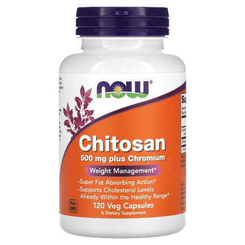 NOW CHITOSAN PLUS 500mg 120 капсул