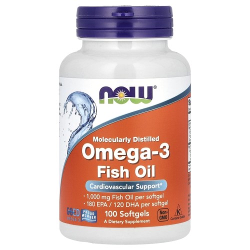 NOW Omega-3 1000 мг 100 софтгелей