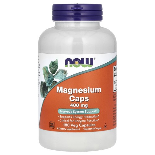 NOW Magnesium Caps 400 мг 180 капсул