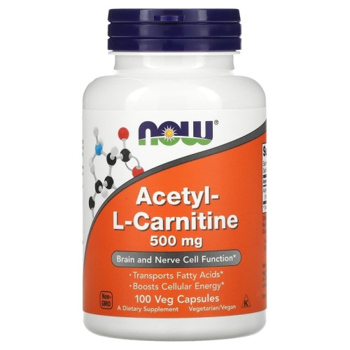 NOW ACETYL L-CARN 500mg 100 капсул