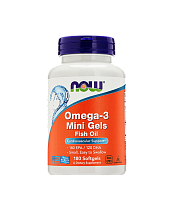 										NOW OMEGA-3 MINI GELS 500 MG 180 софтгелей									