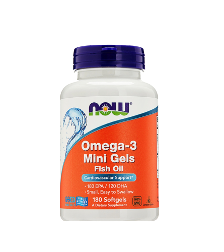 NOW OMEGA-3 MINI GELS 500 MG 180 софтгелей