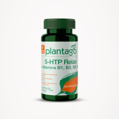 Plantago 5-HTP Relax, 60 caps
