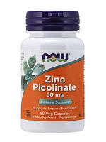NOW Zinc Picolinate 50 mg, 60 vcaps