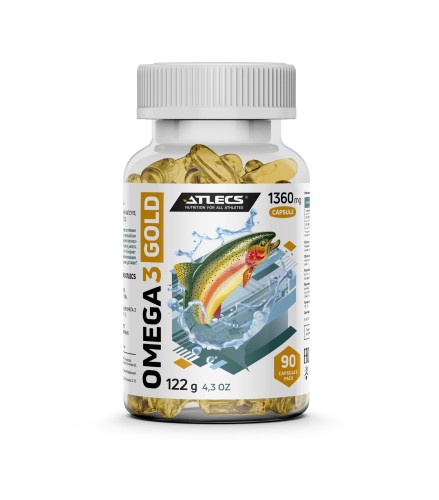 Atlecs Omega-3 GOLD 60% / Омега-3 90 капсул