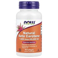 NOW NAT BETA CAROTENE 25000 90 софтгелей