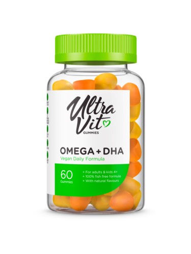UltraVit Gummies Omega + DHA, 60 chewable tabs