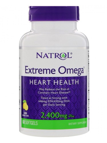Natrol Omega Extreme 2400 мг 60 гелевых капсул