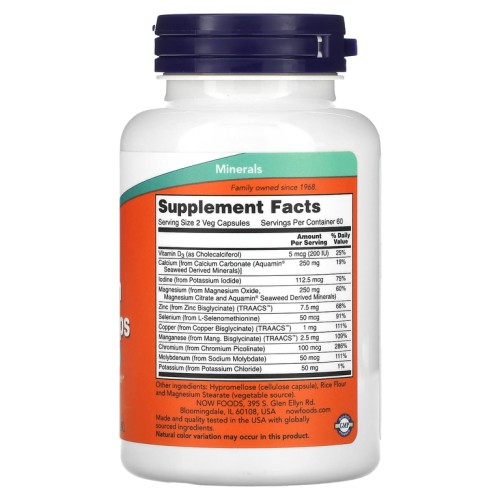 NOW Full Spectrum Mineral 120 капсул фото 2