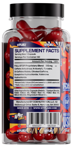 WTF FULL STOP / Жиросжигатель 60 капсул фото 2