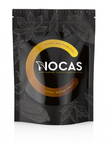 Сахарозаменитель NOCAS   Эритрит + монах фрукт, 300 гр