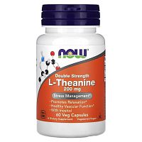 NOW THEANINE 200 MG 60 растительных капсул