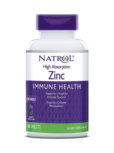 Natrol Zinc High Absorption, 60 chewable tabs