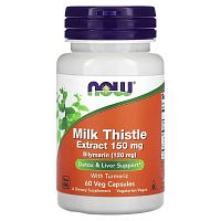 										NOW SILYMARIN MILK THISTLE 150mg 60 растительных капсул									