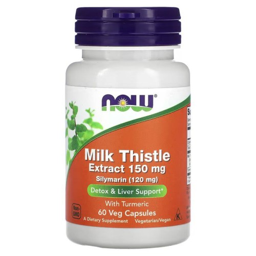 NOW SILYMARIN MILK THISTLE 150mg 60 растительных капсул