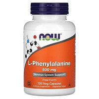 NOW PHENYLALANINE 500mg 120 растительных капсул