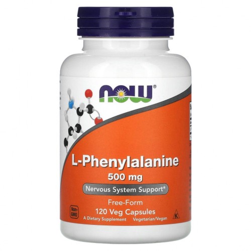 NOW PHENYLALANINE 500mg 120 растительных капсул