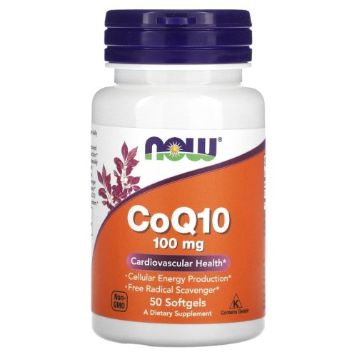 NOW CoQ10 100mg 50 софтгелей
