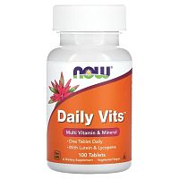 NOW Daily Vits 100 таблеток